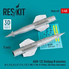 AGM-12C Bullpup B missiles (2 pcs) (3D Printed) / 1:48, Reskit, RS480429