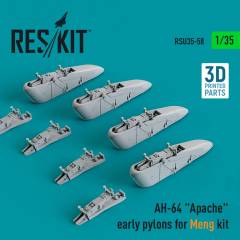 AH-64 Apache early pylons for Meng kit (3D Printed) / 1:35, Reskit, RSU350058