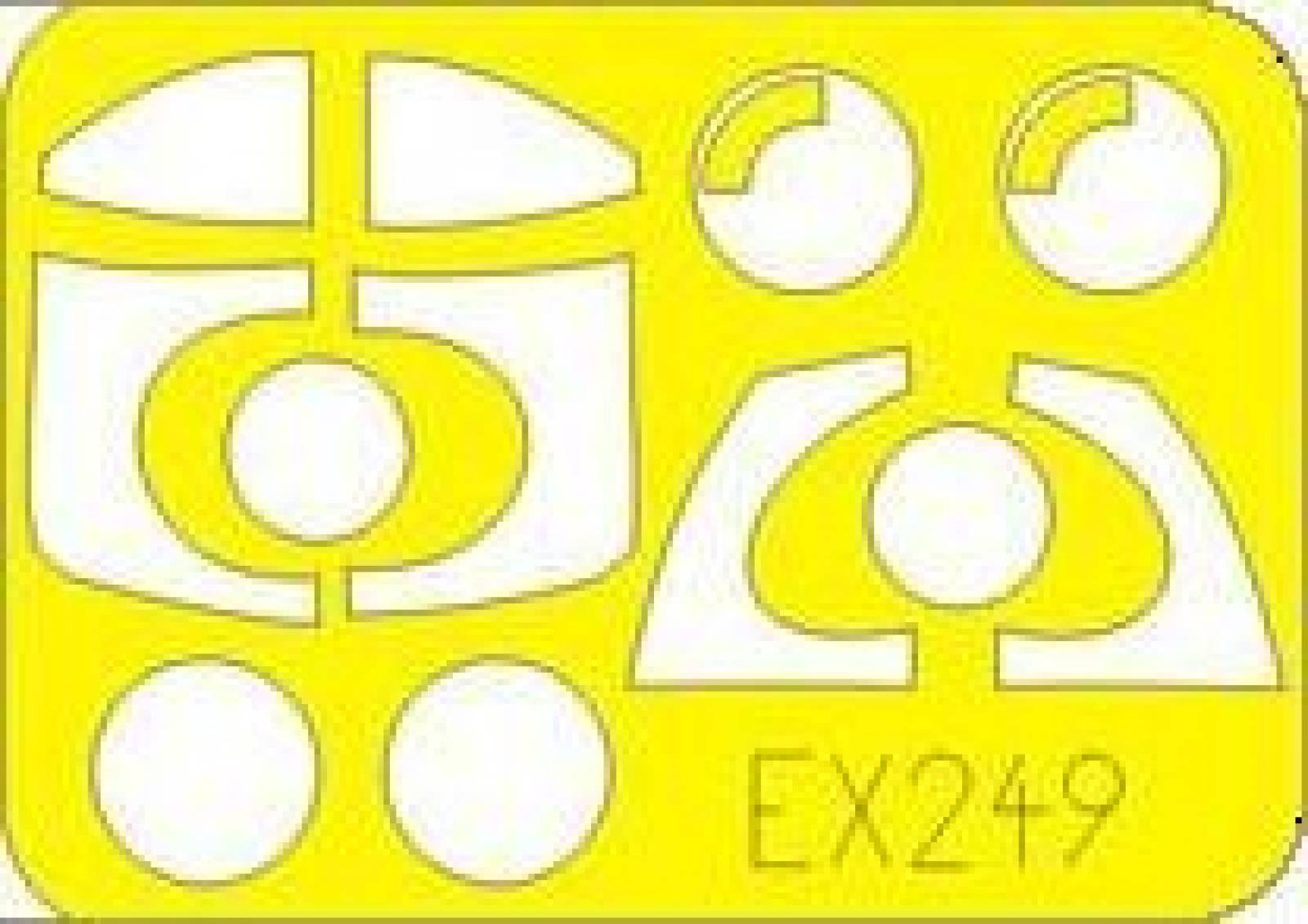 Eduard 1/48 Scale Mask for J-35 Draken by Hasegawa - EX249 Eduard 1/48 Scale Mask for J-35 Draken by Hasegawa - EX249