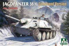 Takom Models Model Kit TAKO2181 Jagdpanzer 38(t) Command Version w/ Winterketten Full Interior / 1:35