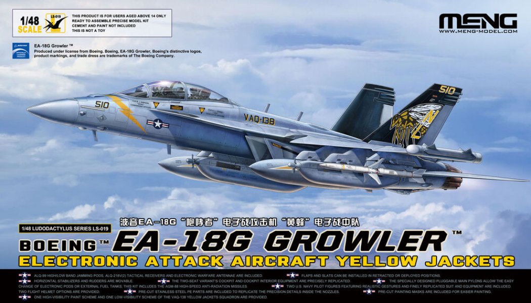 Meng Models ME-LS019 Boeing EA-18G Growler Electronic A