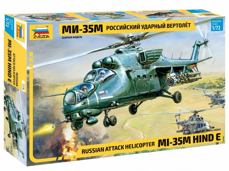 Italeri Mi-24 Hubschrauber Modellbausatz 1:72 - 29,7cm