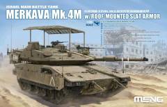 Meng Models Model Kit ME-TS056 Merkava Mk.4M w/roof-mounted slat armor Israel Main Battle Tank / 1:35