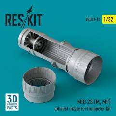 MiG-23 (M, MF) exhaust nozzle for Trumpeter kit (3D Printed) / 1:32, Reskit, RSU320010