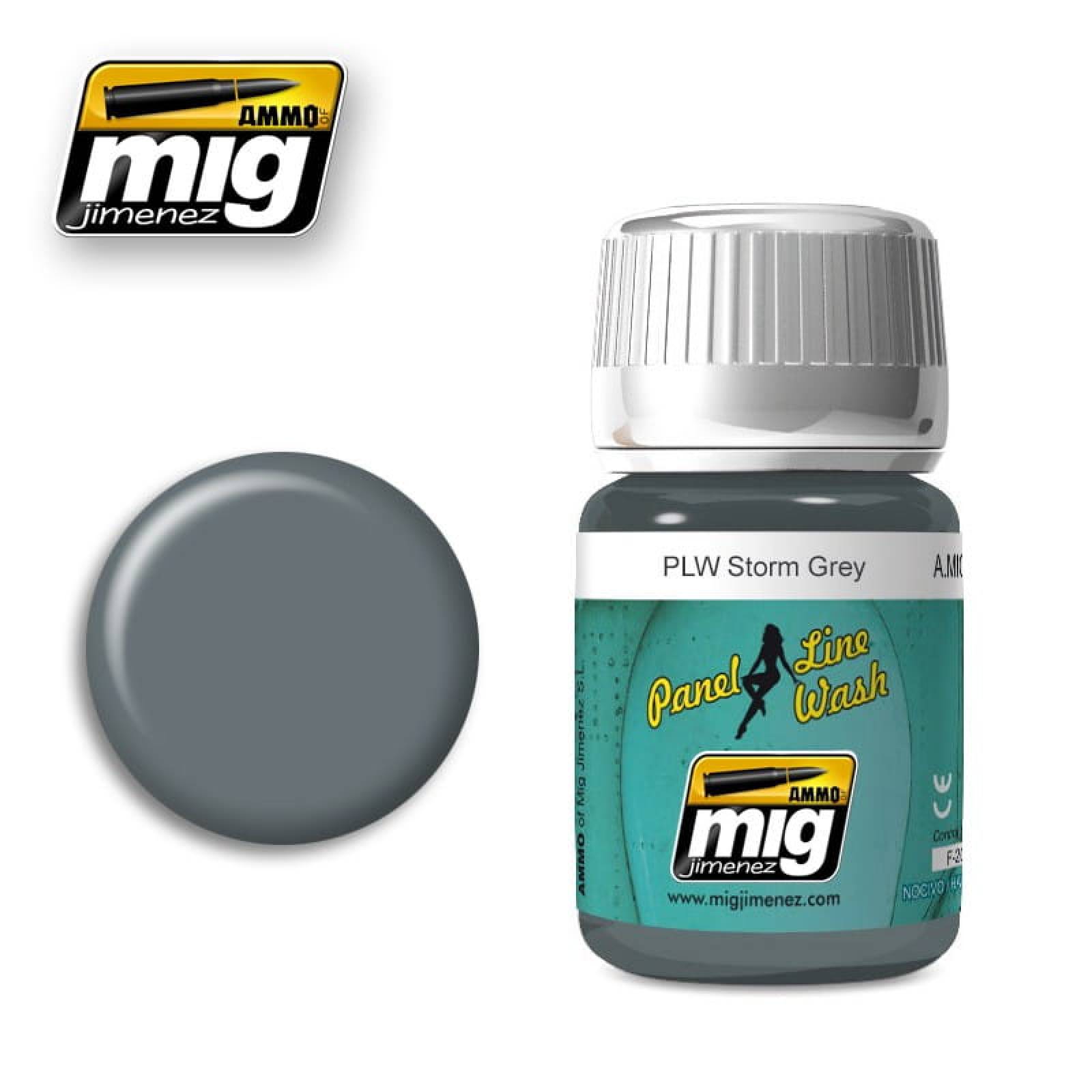 Panel Line Wash Storm Grey AMIG-1609 Ammo Mig Jimenez 35ml Panel Line Wash Storm Grey AMIG-1609 Ammo Mig Jimenez 35ml