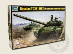 Trumpeter Model Kit TRU0925 Russian T-72B/B1 MBT(w/kontakt-1 reactiv armor) / 1:16