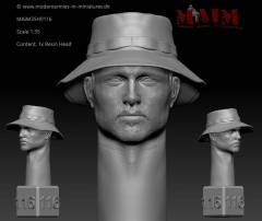 US Soldier w/Vietnam Boonie Hat - Neutral Impression #0116 / 1:35, Modern Armies in Miniatures, MAIM35H0116