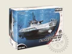 Meng Models Model Kit ME-WB003 Warship Builder- U-Boat Type VII (Cartoon Model)
